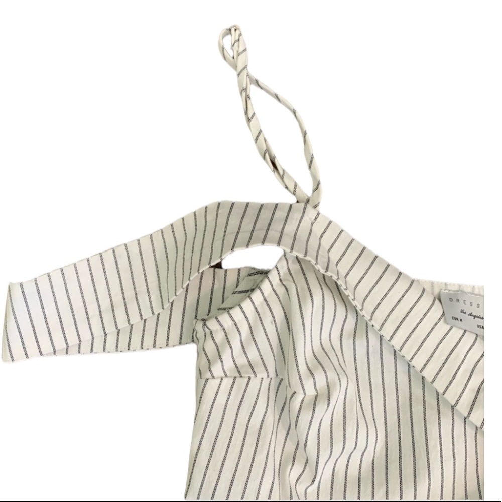 NWT Dress Forum Striped Cotton Romper - Sz M - Picture 5 of 7